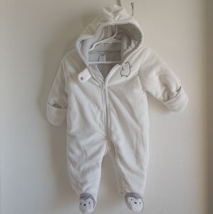 3/$10 Penguin bunting suit